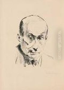 Selbstportrait Mit Krawatte by Max Liebermann