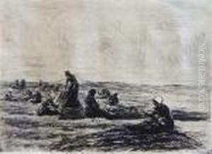 Netzflickerinnen by Max Liebermann