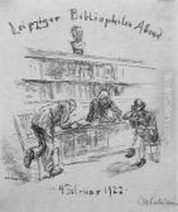 Tischkarte Zur Leipzigerbibliophilen-tagung