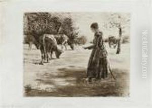 Auf Der Weide. Bei Dehlen by Max Liebermann