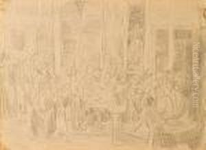 Die Markplatz by Max Liebermann