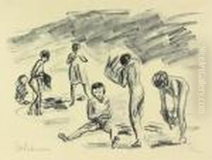 Badende Knaben by Max Liebermann