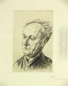 Das Bildnis Gerhart Hauptmann by Max Liebermann