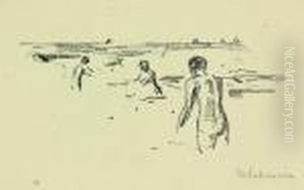 Badende Knaben. - Badeszene - view 1