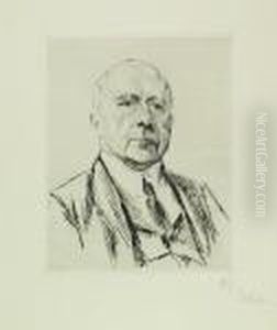 Portrait Generaldirektor Victor Zuckerkandl by Max Liebermann
