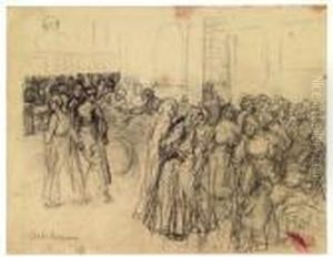 Auf Dem Fischmarkt by Max Liebermann