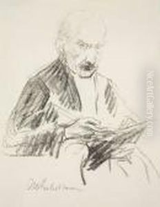 Selbstportrait (doppelseitig) by Max Liebermann
