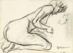 Studie Zu: Simson Und Delila by Max Liebermann