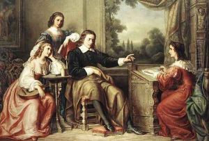 Milton Dictates the Lost Paradise to His Three Daughters 1862