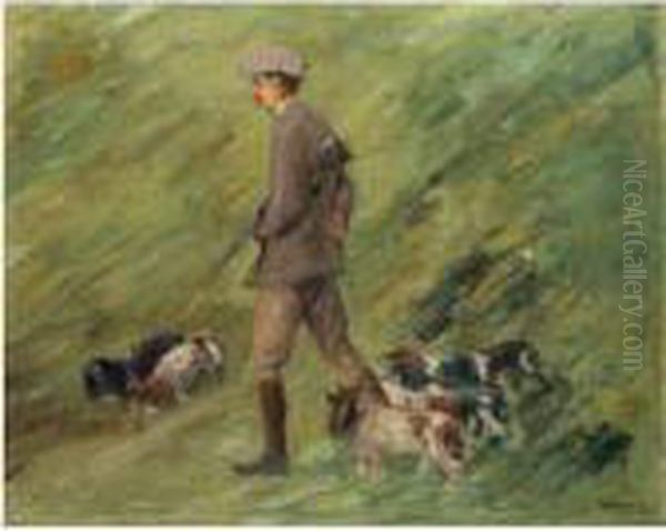 Jager In Den Dunen - Trainer Mit Hunden (hunter In The Dunes -trainer With Hounds) - view 1
