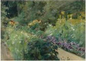 Blumenstauden Im Nutzgarten Nach Nordwesten (flowerbeds In The Garden To The Northwest)