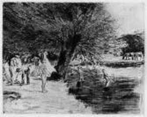 Badende Knaben by Max Liebermann