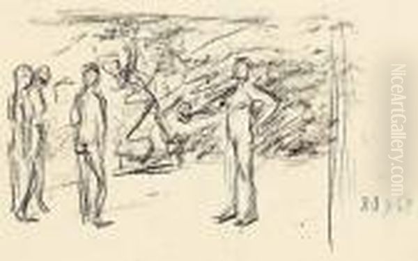 Vier Figuren In Einer Landschaft - view 1