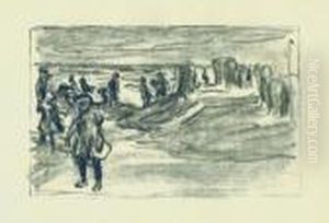 Strand In Nordwijk. 1909 by Max Liebermann
