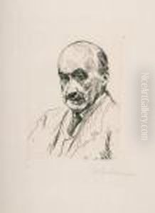 Selbstbildnis. by Max Liebermann