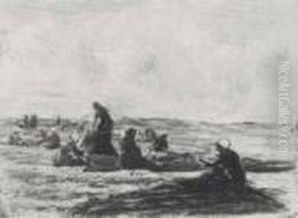 'die Netzflickerinnen', Um 1894. - view 1