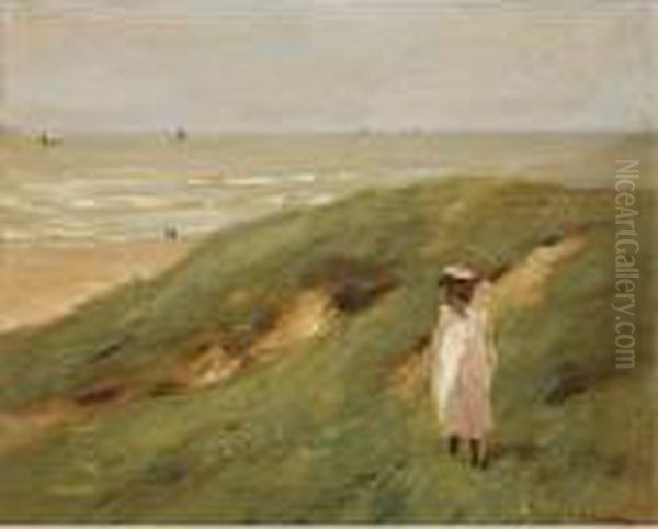 Dune Bei Nordwijk Mit Kind (dune Near Nordwijk With Child) - view 1