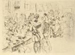 Amsterdamer Judengasse by Max Liebermann