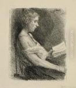 Lesendes Madchen. 1899