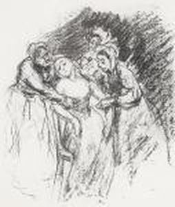 Die Ohnmachtige Sara by Max Liebermann