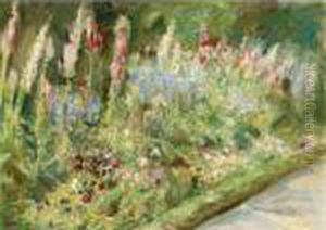 Property From The Buhler-brockhaus Collection
Blumenstauden Im Nutzgarten Nach Sudwesten (flower Shrubs In The Garden To The Southwest) by Max Liebermann