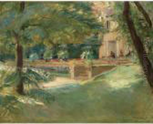 Property From A Private German
Collection
Blick Auf Die Blumenterrasse Im Wannseegarten Nach Sudwesten
(view Of The Flower Terrace In Wannsee Garden To The South-west) - view 1