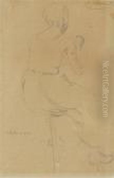 Woman Sewing - view 1