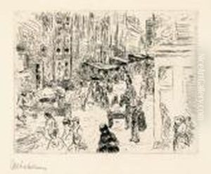 "judenstrasse In Amsterdam". 1906 by Max Liebermann