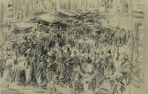 Die Judengasse In Amsterdam (the Jewish Quarter In Amsterdam) by Max Liebermann