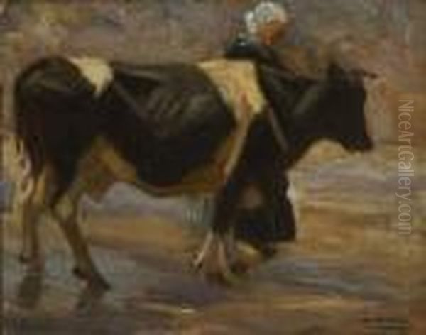 Magd Mit Kuh. 1906 - view 1