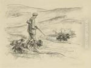 Jager Mit Spaniels. 1924