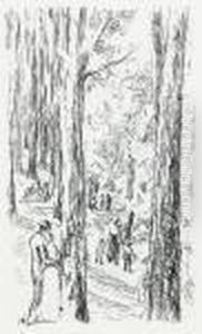 Fruhling Im Grunewald. by Max Liebermann