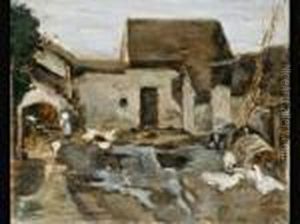 Bauernhof In Barbizon by Max Liebermann