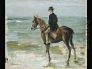 Reiter Am Meer Nach Links by Max Liebermann