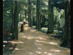 Schattige Allee by Max Liebermann
