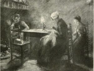 Hollandisches Interieur by Max Liebermann