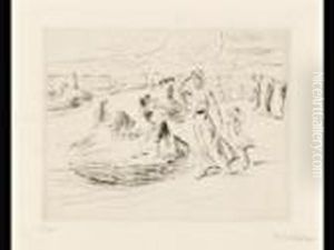 Am Strande by Max Liebermann