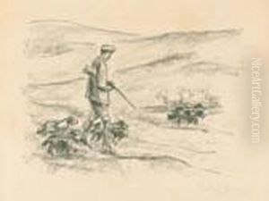 Jager Mit Hunden In Den Dunen
