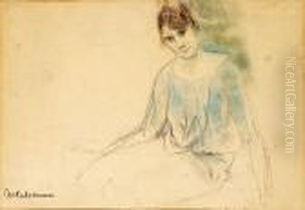 Woman In Blue - view 1