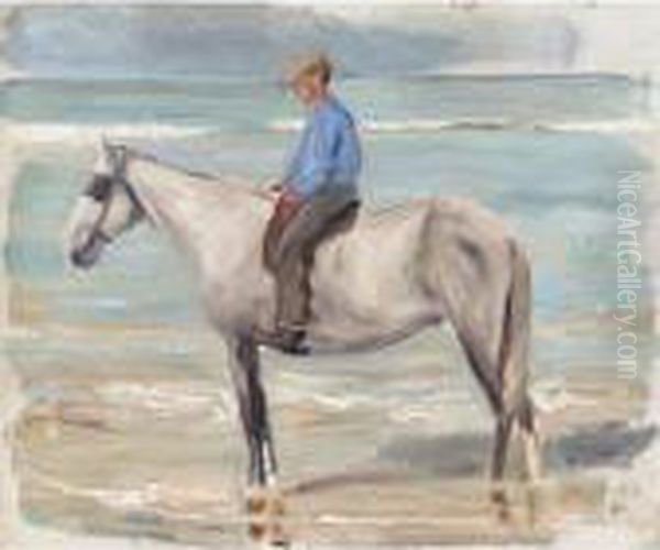 Reitender Knabe Am Meer (boy Riding By The Sea) - view 1