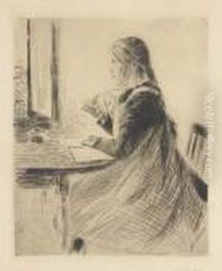 Kinderportrat by Max Liebermann