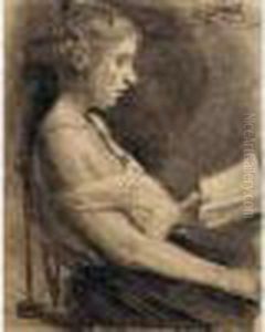 Lesendes Madchen (jeune Fille Lisant). 1896. by Max Liebermann