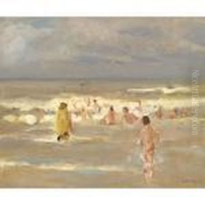 Badende Knaben (bathing Boys) by Max Liebermann