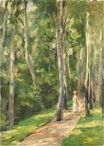 Die Birkenallee Im Wannseegarten
 Nach Westen (alley Of Birches In The Wannsee Garden To The West)