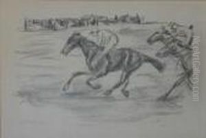 Jockey On Horseback by Max Liebermann