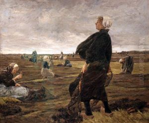 Die Netzflickerinnen by Max Liebermann