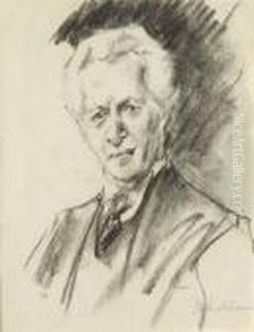 Herrenportrait. by Max Liebermann
