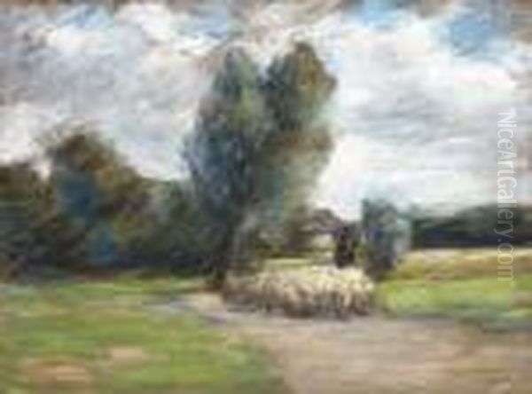 Landschaft Mit Schafherde - view 1