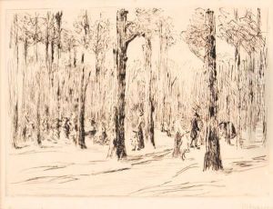 Tiergarten (schiefler 158) by Max Liebermann
