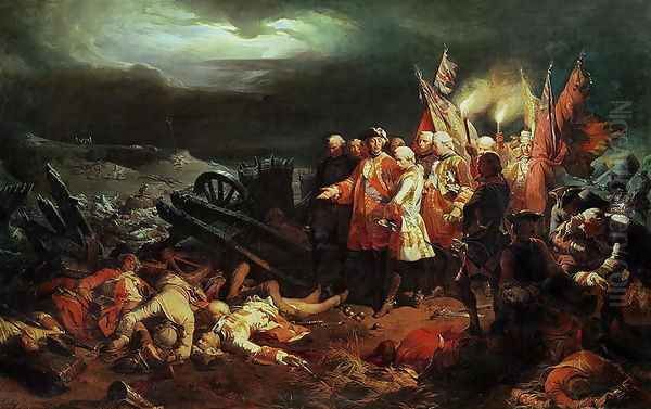 Louis XV 1710-74 Visiting the Field of Battle at Fontenoy in May 1745 - view 1